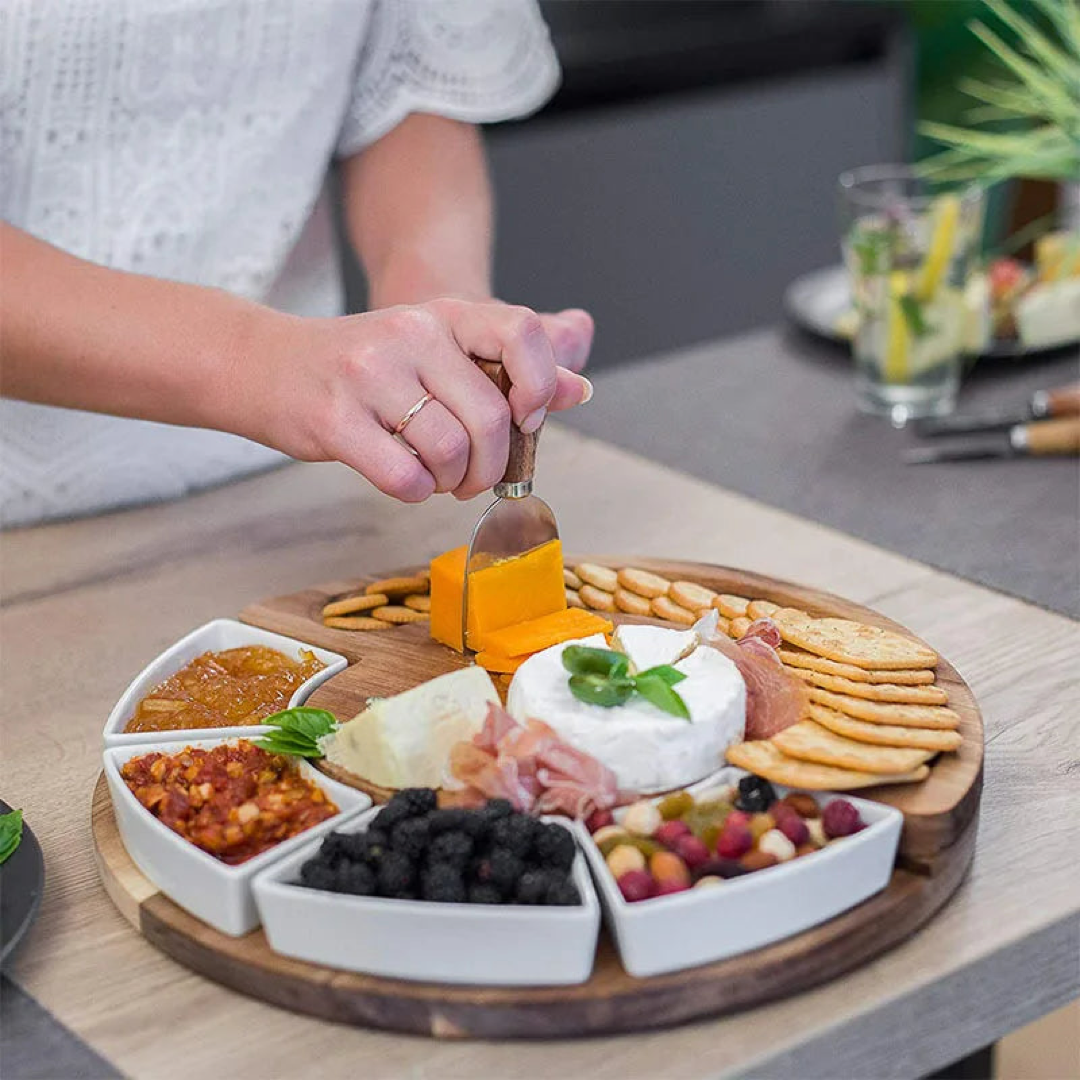 Acacia Charcuterie Board Set for Effortless Hosting