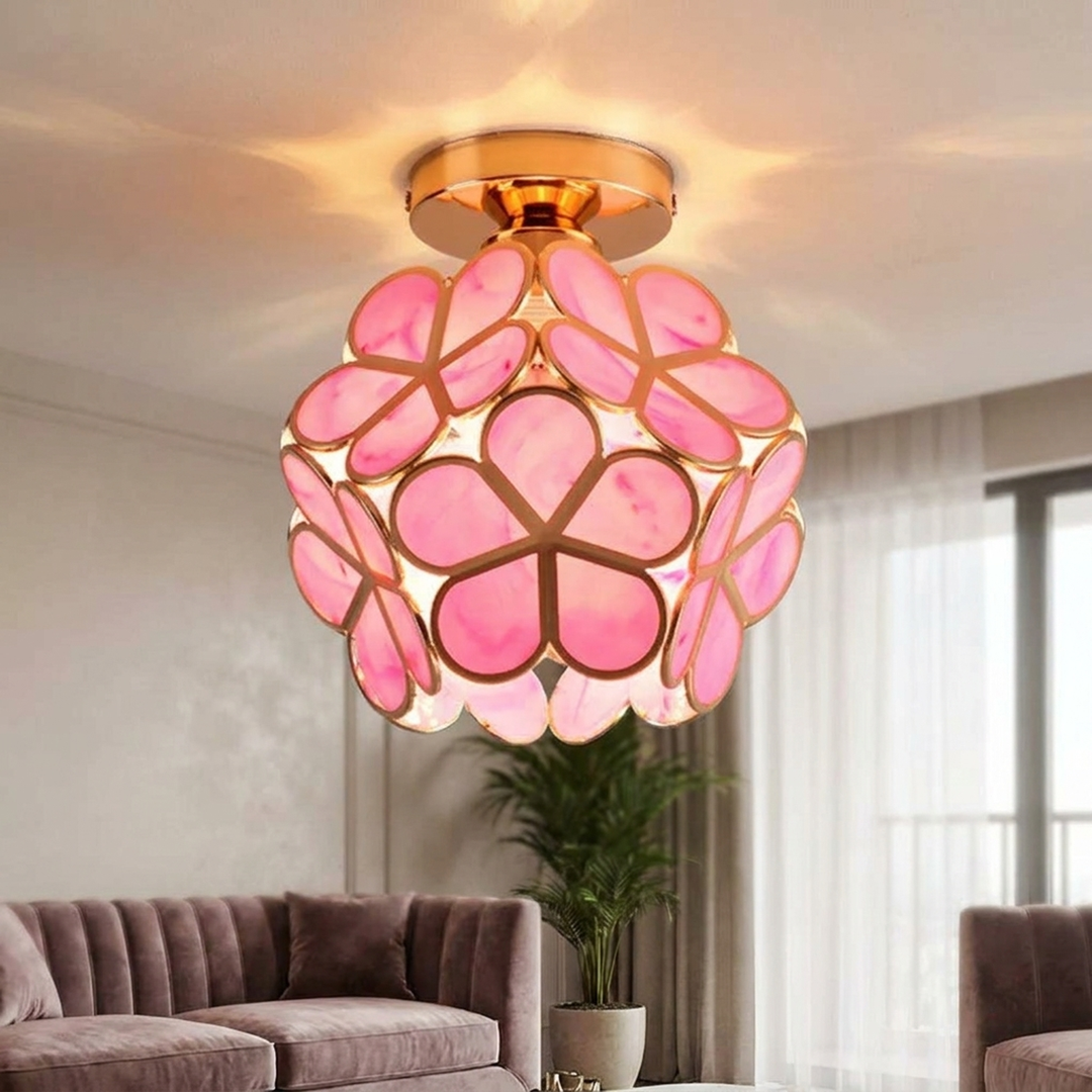 Crystal Bloom Ceiling Light – Warm Ambience
