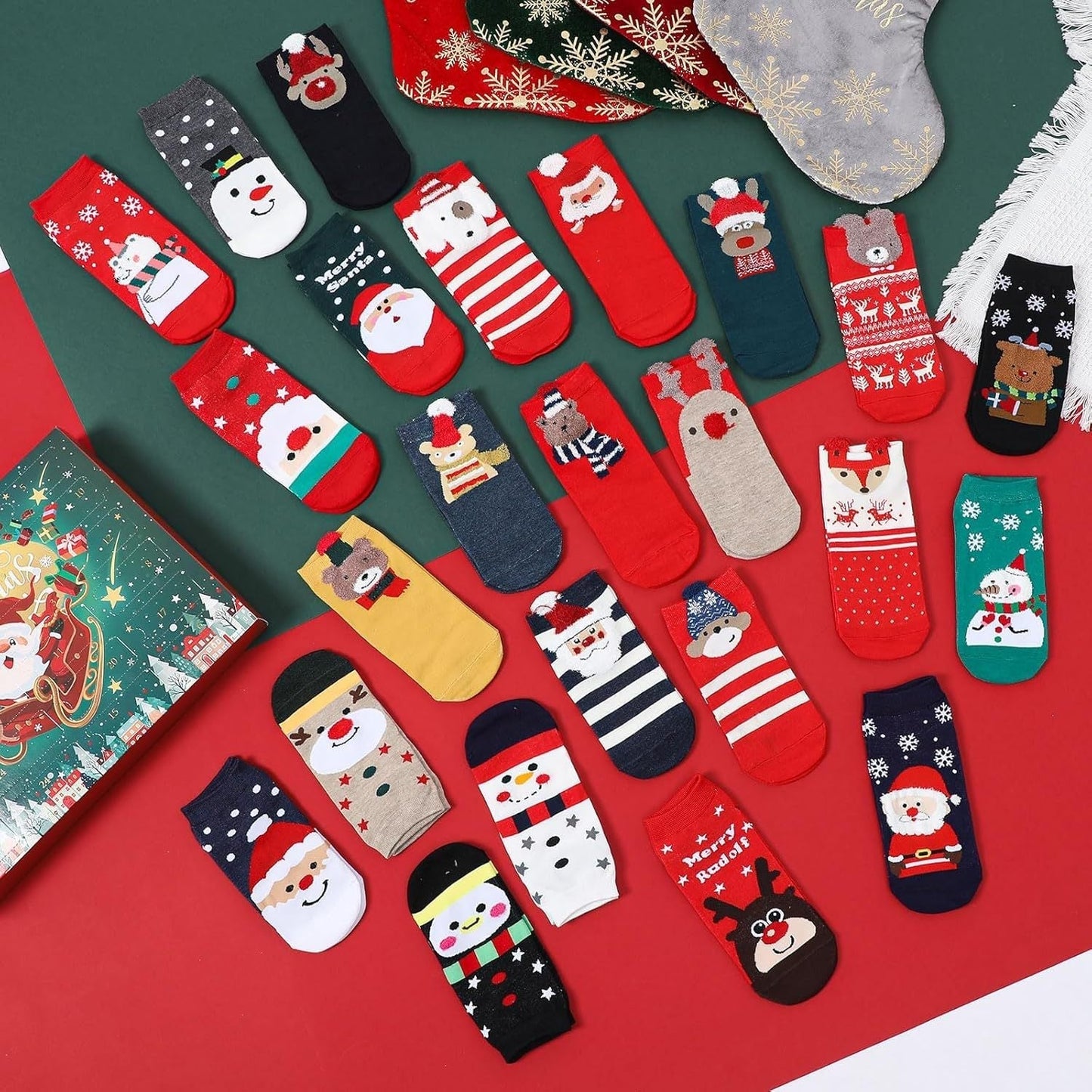 Christmas Stockings Advent Calendar For Festive Days
