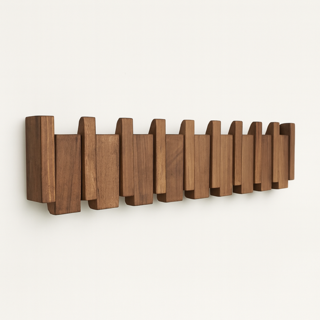 Piano Key Wall Rack for Clutter-Free Storage