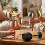 Insulated Steel Wine Goblet Keeps Drinks Chilled