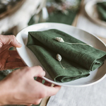 Flax Linen Napkin Set for Everyday Dining
