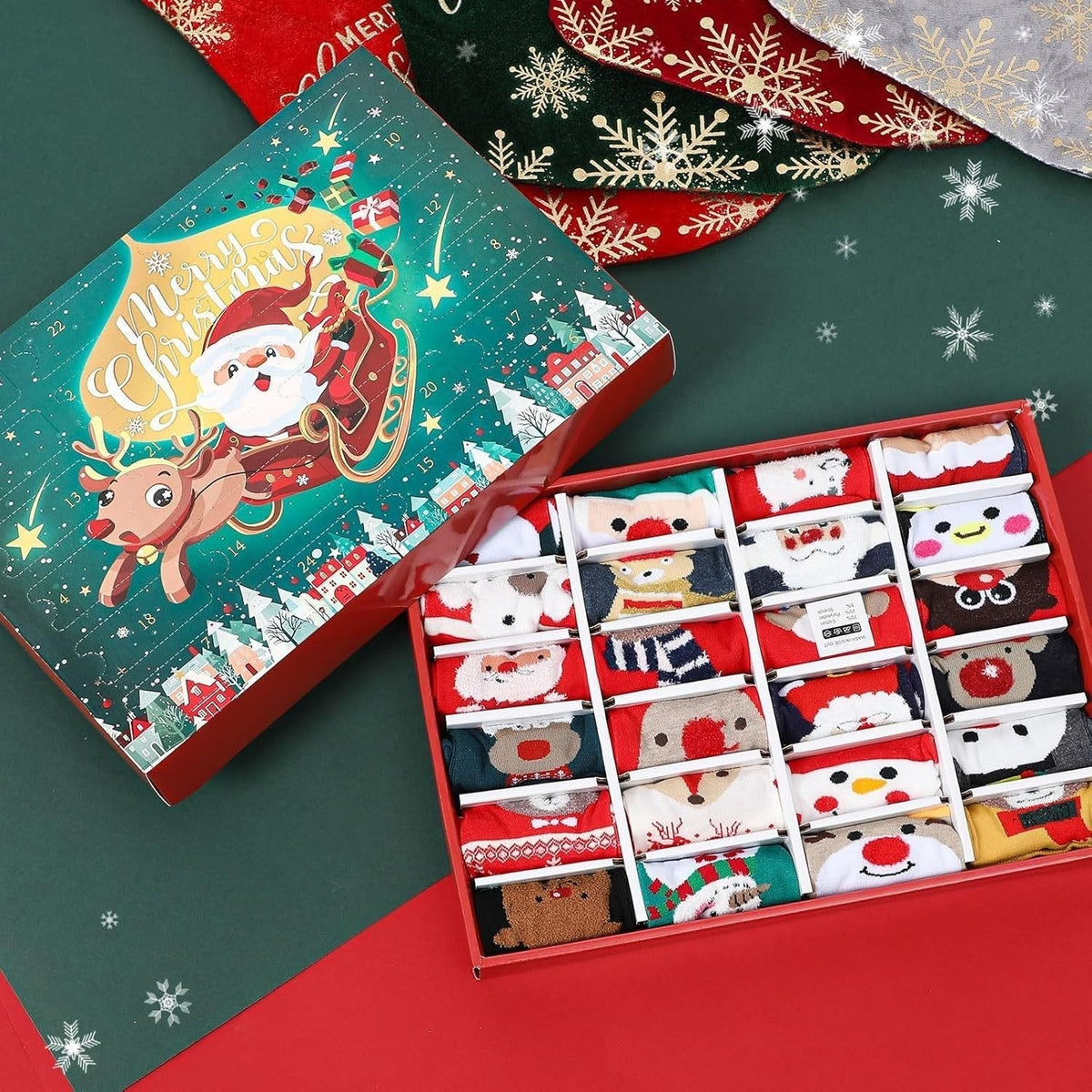 Christmas Stockings Advent Calendar For Festive Days