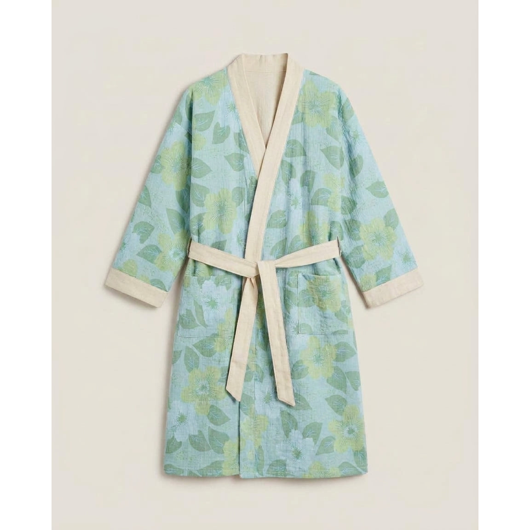 Reversible Cotton Kimono Robe for Everyday Comfort