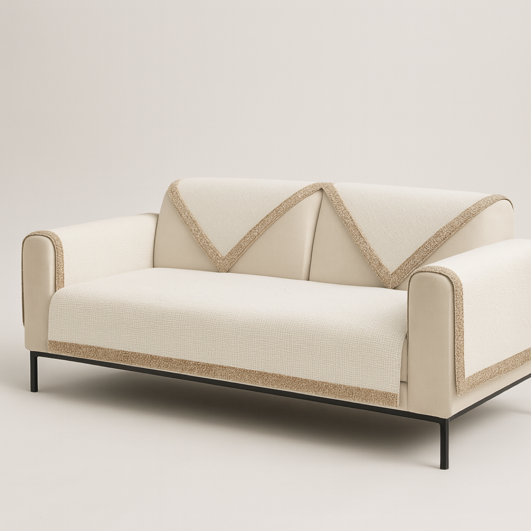 Stay-Put Sofa Cover for a Neater Living Room