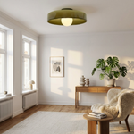 Sculptural Glass Ceiling Light – Saves Space