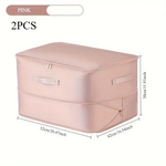 Self-Compressing Storage Bag for Clutter-Free Closets