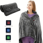 USB Heated Shoulder Wrap Blanket For Targeted Warmth