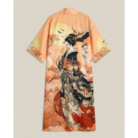Vintage Print Kimono Cardigan for Effortless Layering