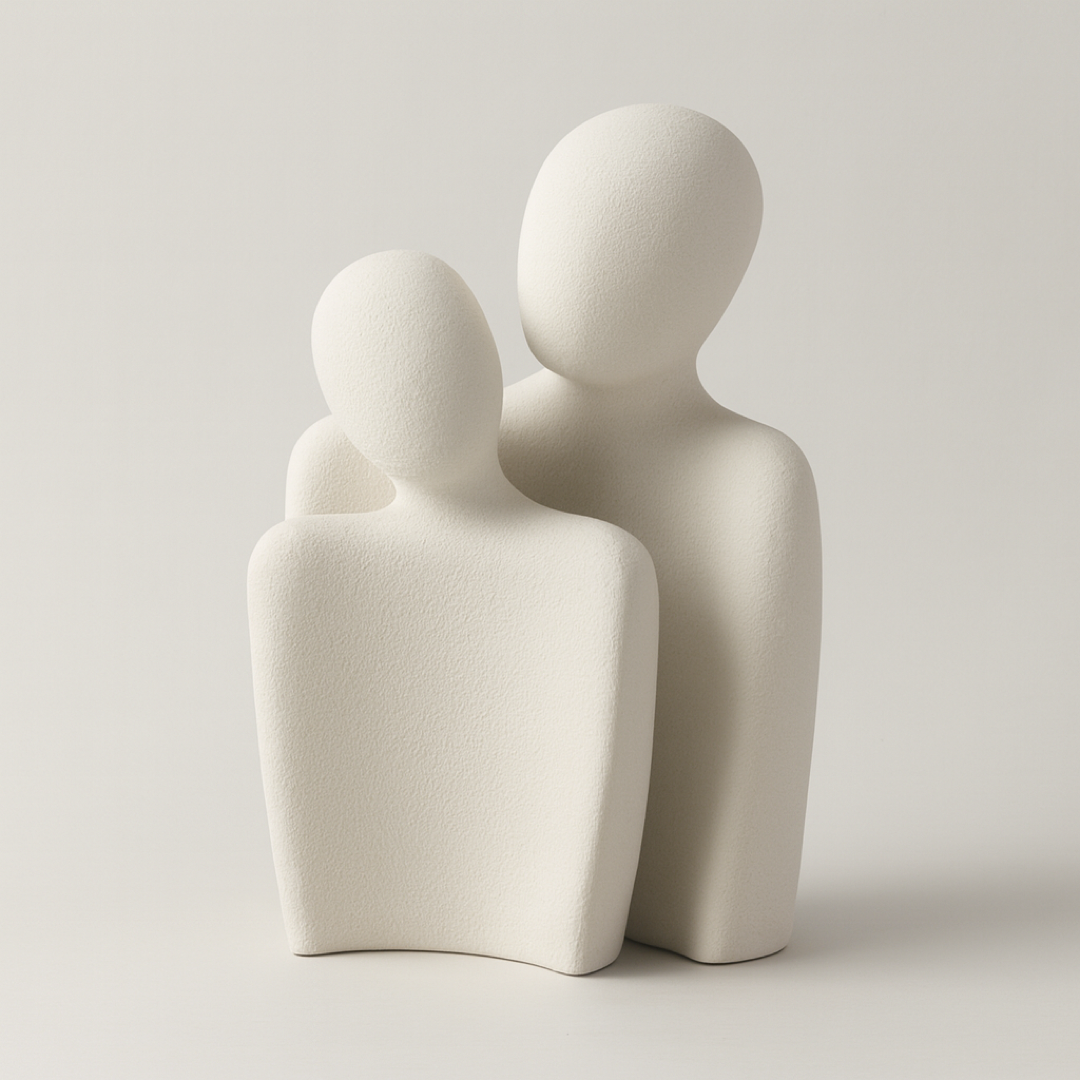 Enduring Bond Ceramic Sculptures – Artful Warmth