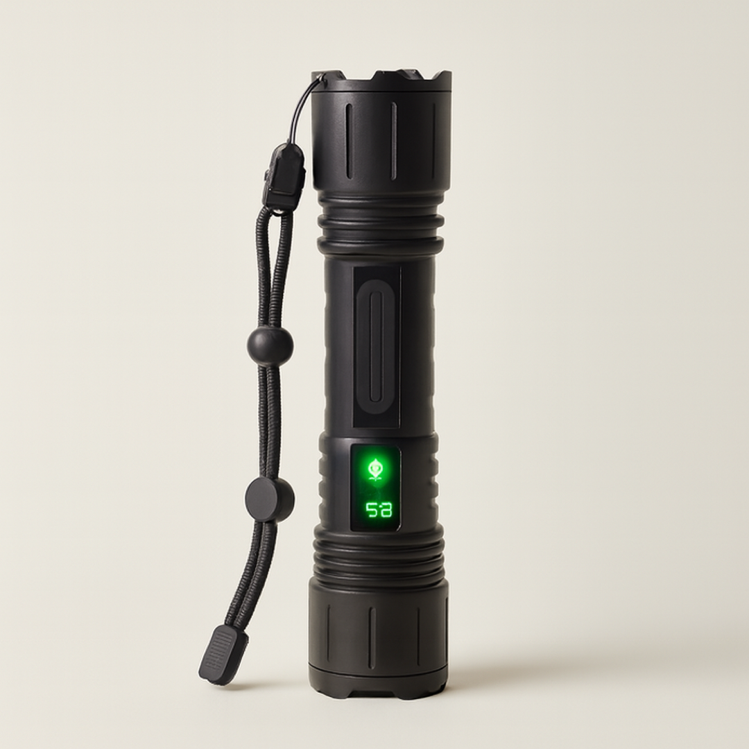 Rechargeable Tactical Flashlight With Power Bank