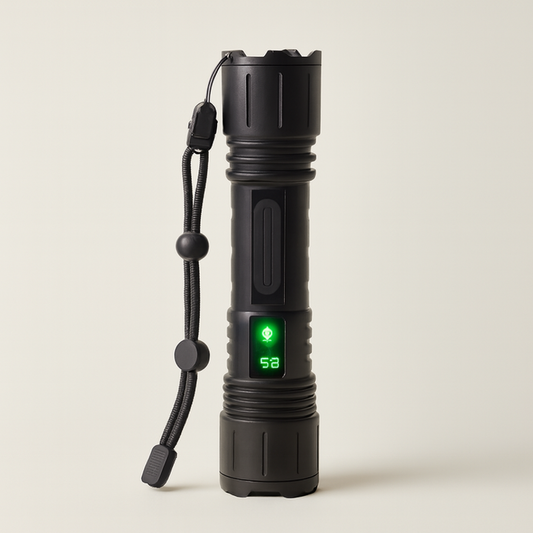 Rechargeable Tactical Flashlight With Power Bank