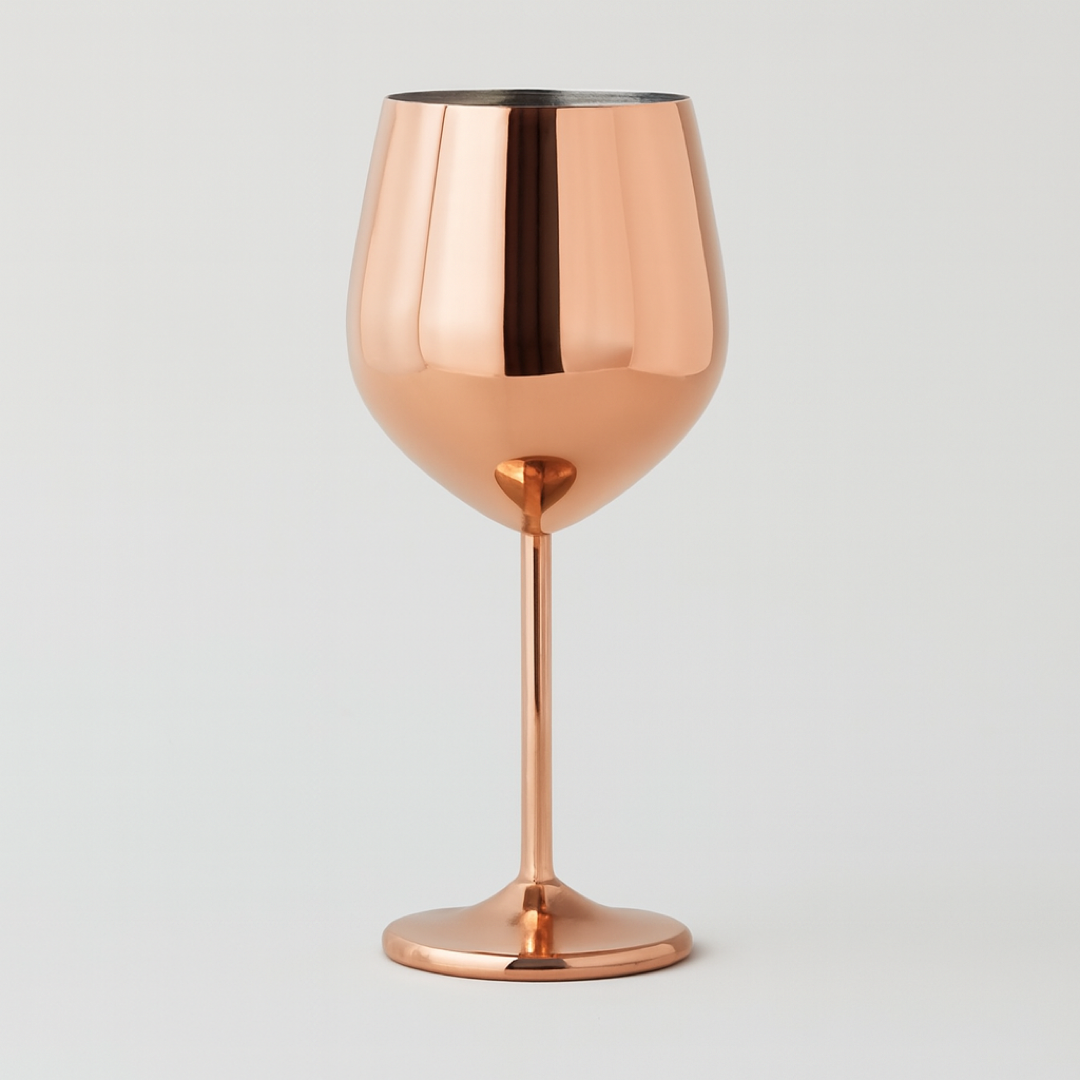 Shatterproof Steel Wine Goblet Keeps Drinks Cool