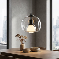 Sculptural Glass Pendant Light for a Warm Glow