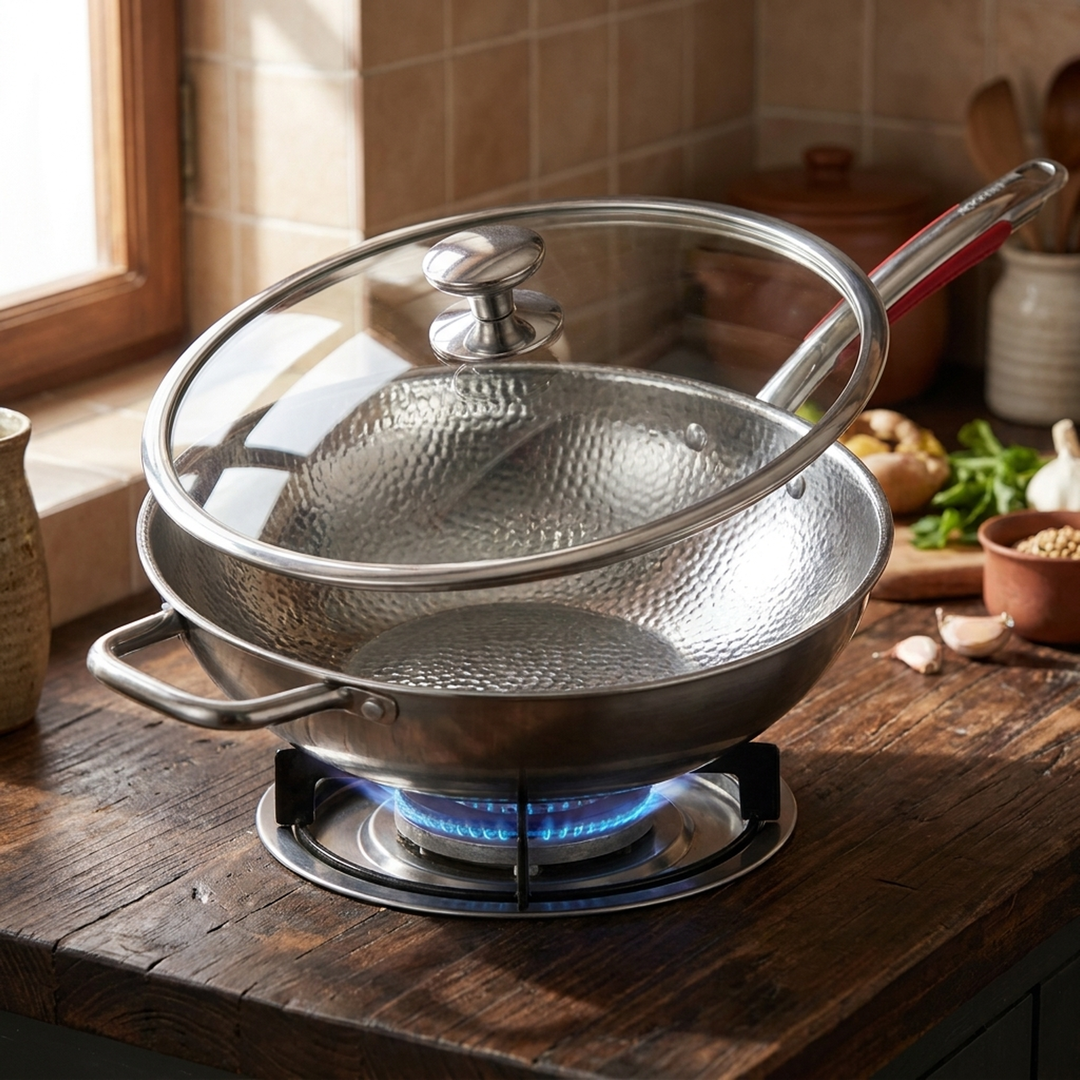 Stainless Steel Wok for Consistent Cooking