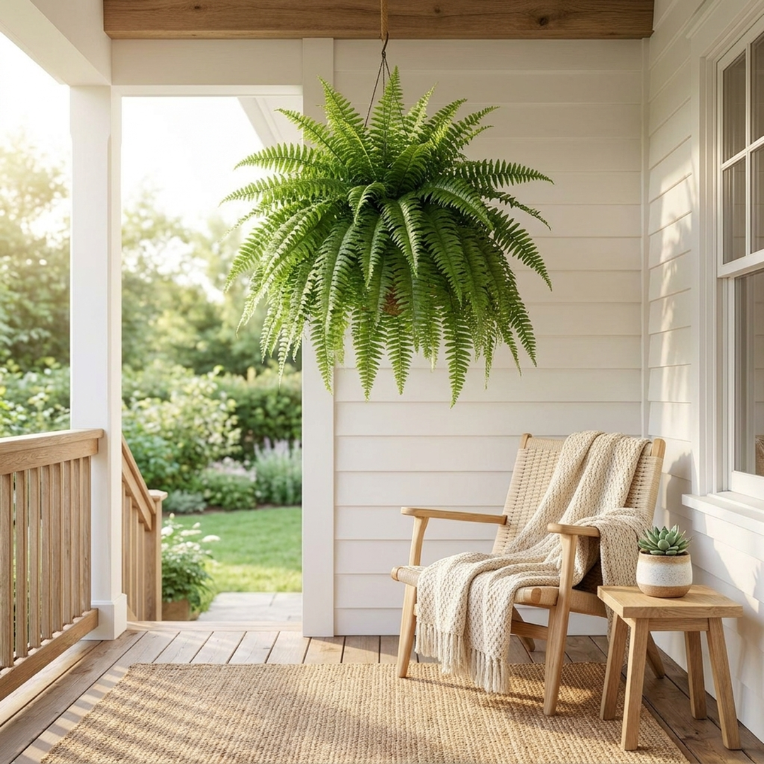 Artificial Boston Fern for Effortless Greenery
