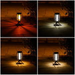 Dual-Flame Solar Lantern For Effortless Outdoor Glow