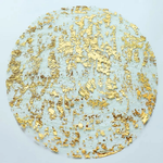 Shimmering Foil Placemats for Effortless Cleanup