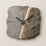 Sculpted Sandstone Wall Clock – Peaceful Timekeeping