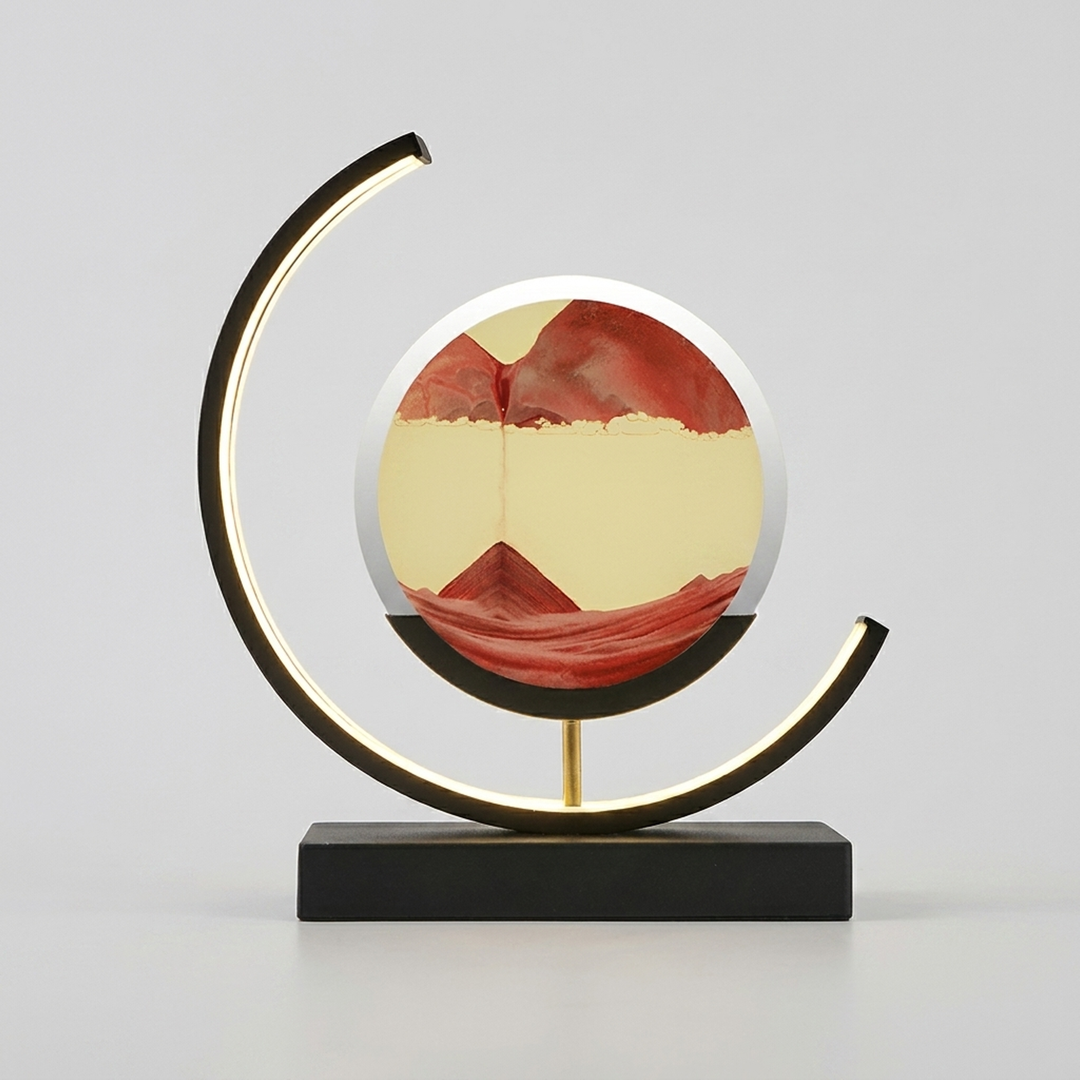 Flowing Sand Lamp – Calming Light in Motion