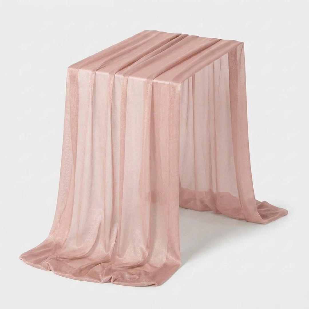 Sheer Table Runner for Effortless Event Styling