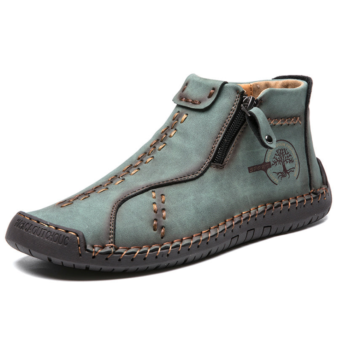 Men's Zip-Up PU Boots for Effortless Wear