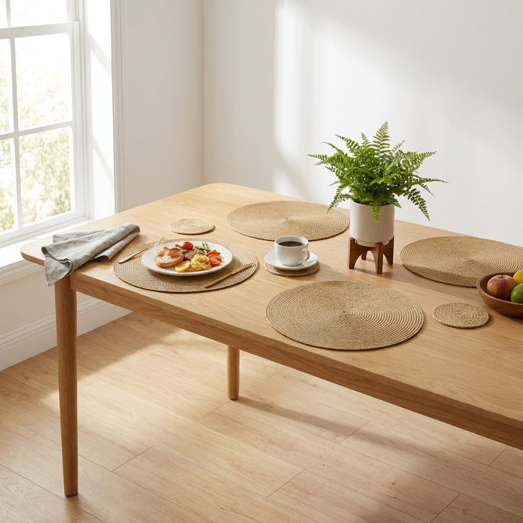 Ramie Table Mats for Heat and Spill Protection