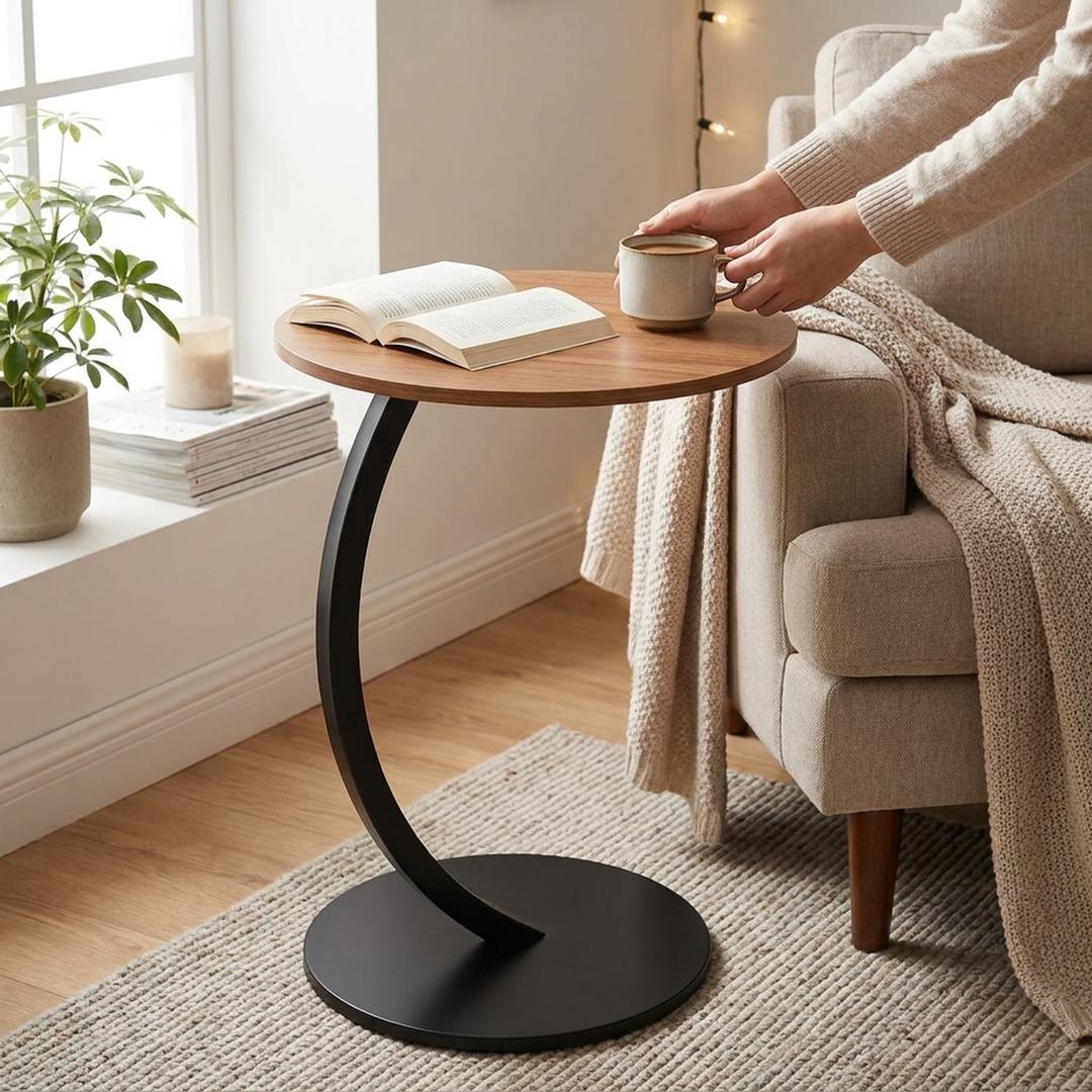 Compact Round Side Table for Everyday Ease