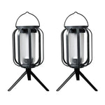Dual-Flame Solar Lantern For Effortless Outdoor Glow