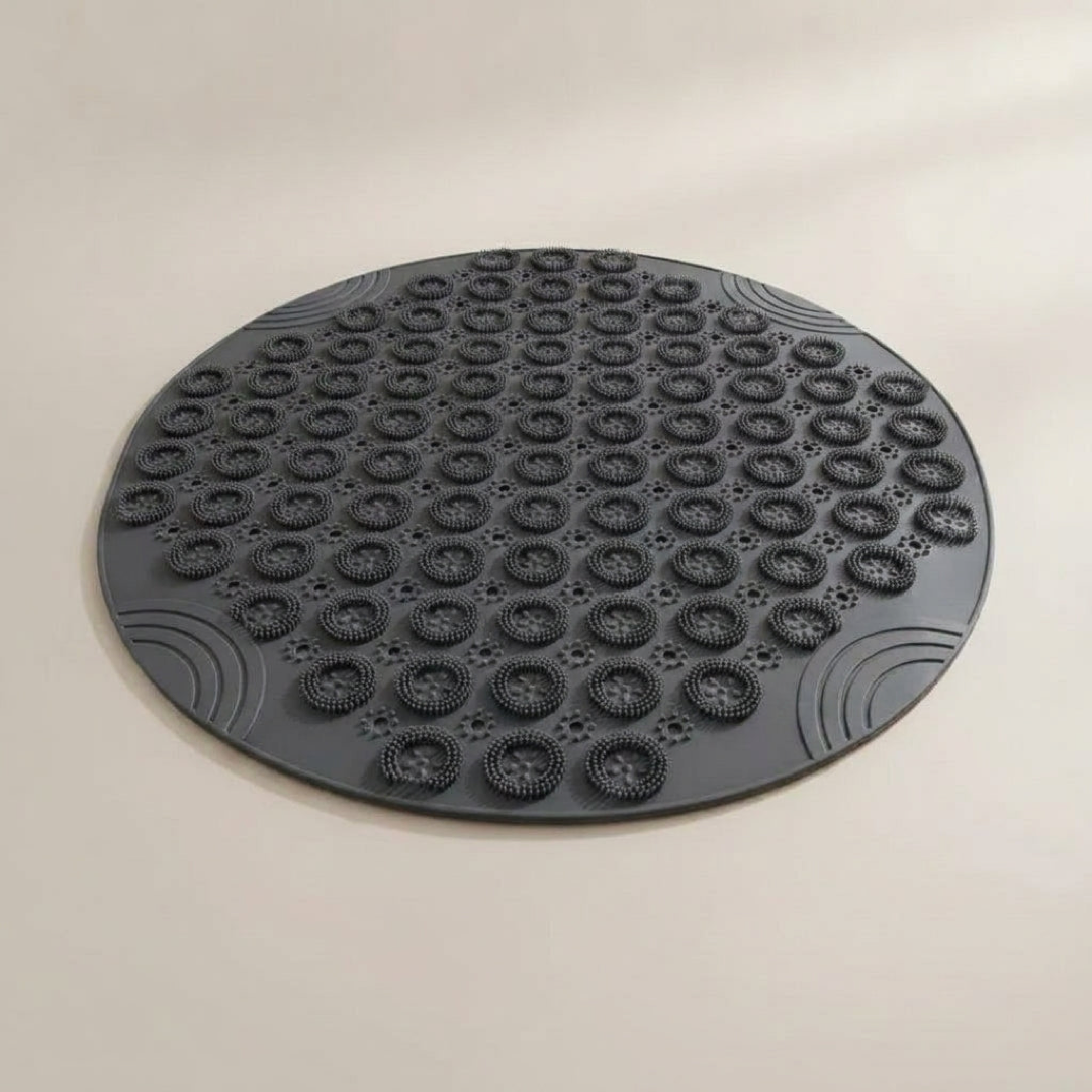 Round Non-Slip Bath Mat with Suction Cups