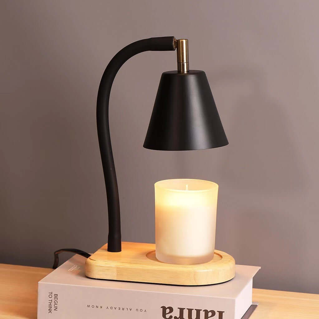 Solid Wood Wax Melting Lamp For Cozy Fragrance