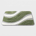 Plush Weave Bath Rug for Dry, Secure Steps