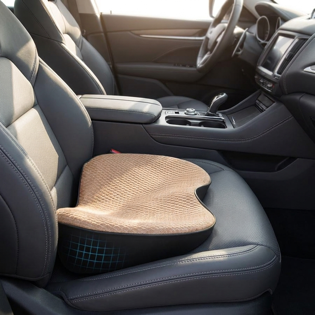 Driver Booster Cushion for a Clearer Road View