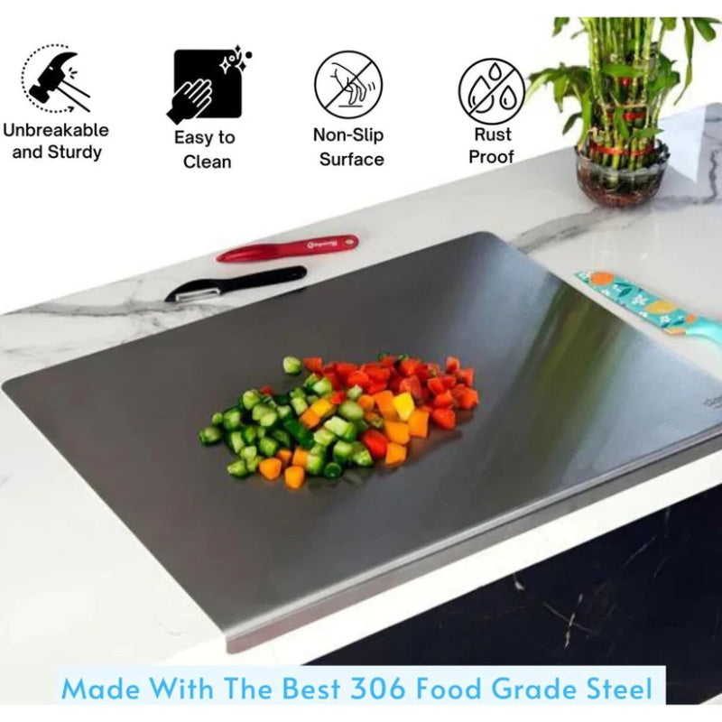 Stainless Steel Cutting Board For Cleaner Prep