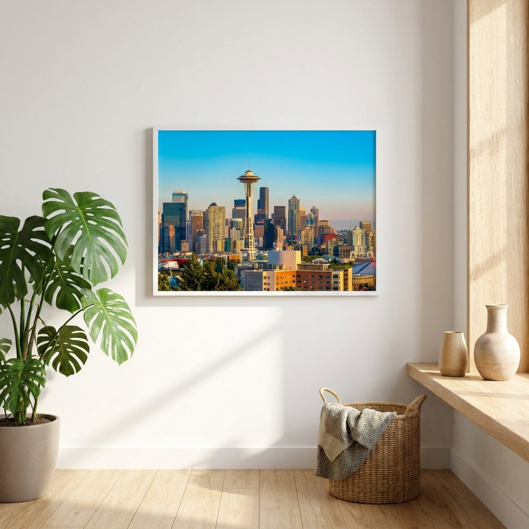 Seattle Skyline Art Print – Urban Energy at Home