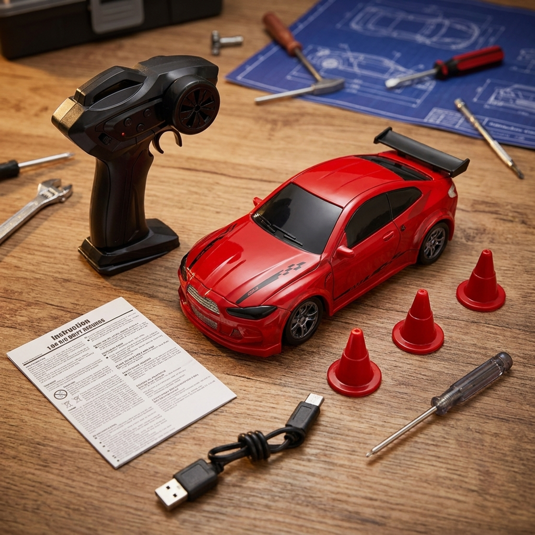 Mini RC Drift Car for Precision Slides