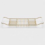 Adjustable Steel Bath Caddy Keeps Essentials Dry