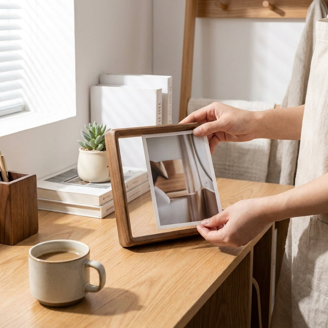 Wooden Tabletop Photo Frame for Lasting Memories