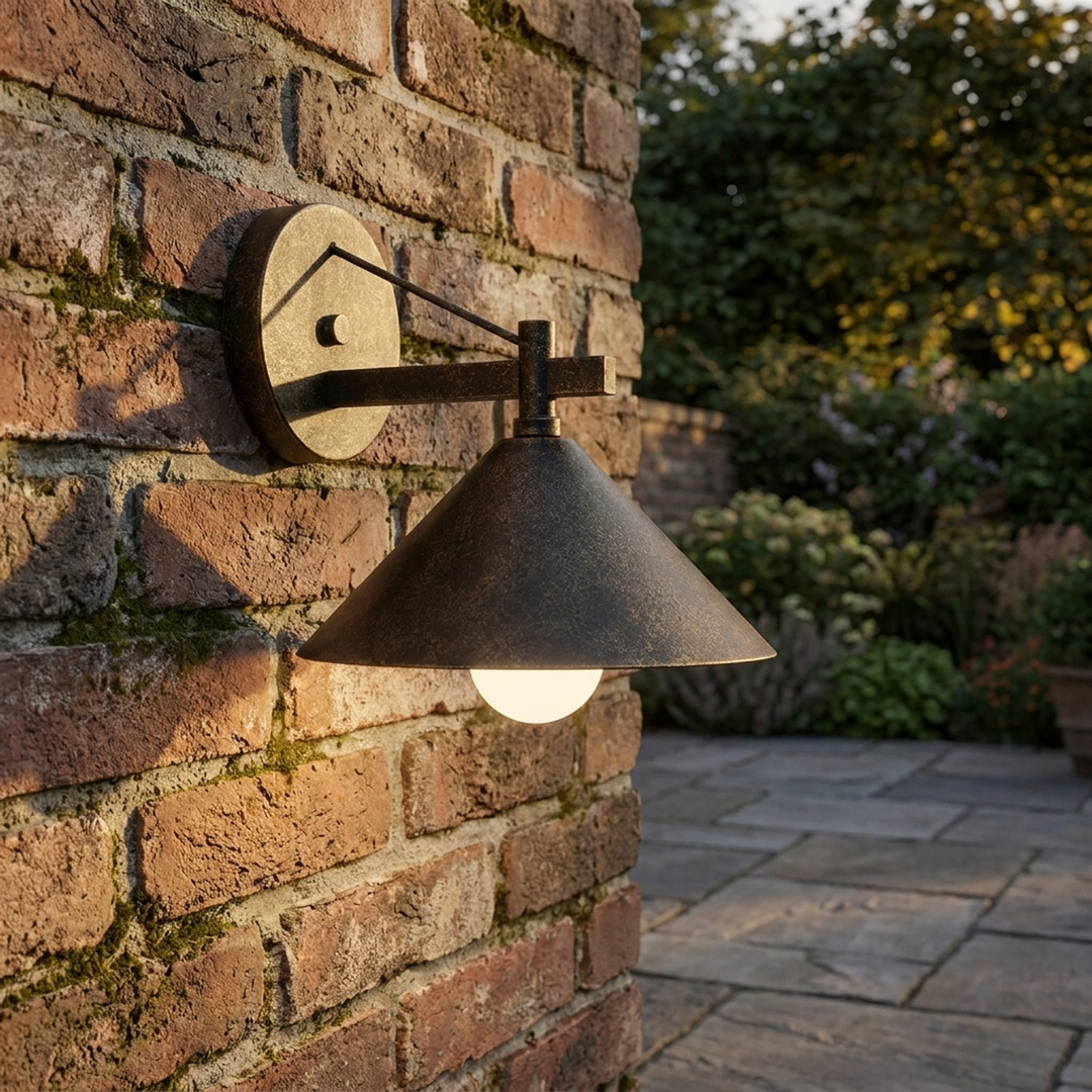Industrial Outdoor Wall Light for a Welcoming Glow