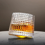 Crystal Swirl Whiskey Glasses for Fuller Flavor