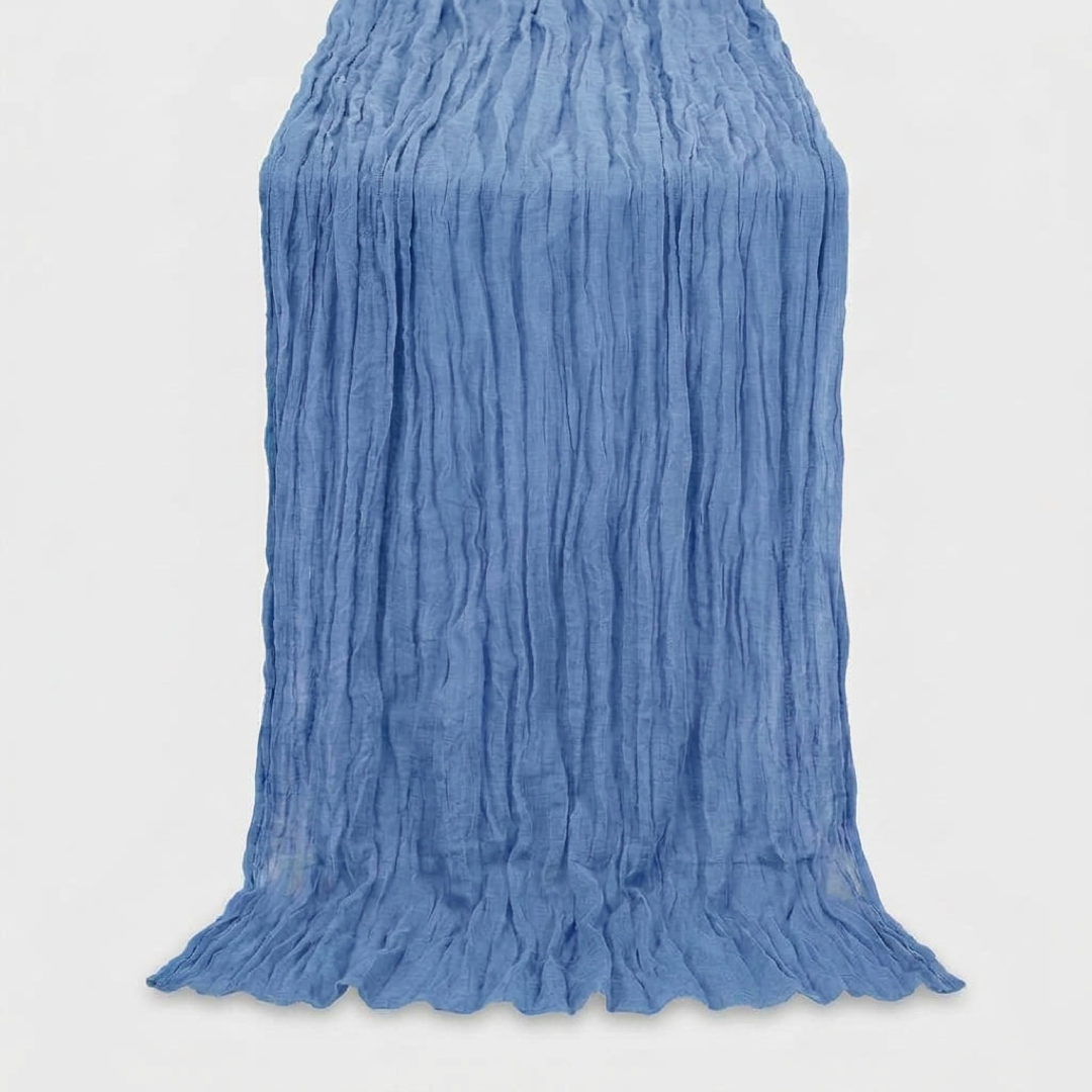 Lilac Gauze Table Runner for Effortless Elegance