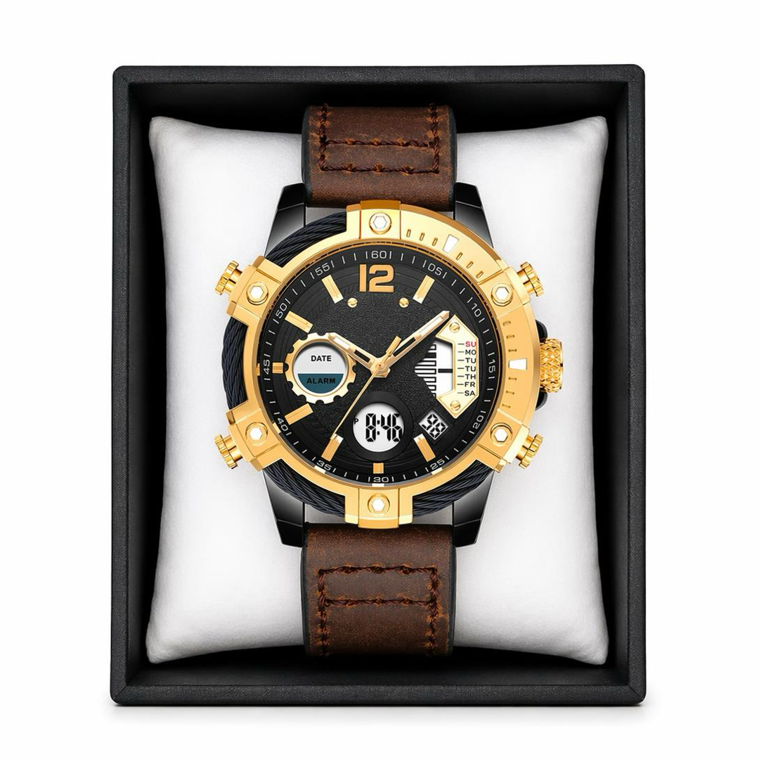 Analog-Digital Sports Watch for Everyday Reliability