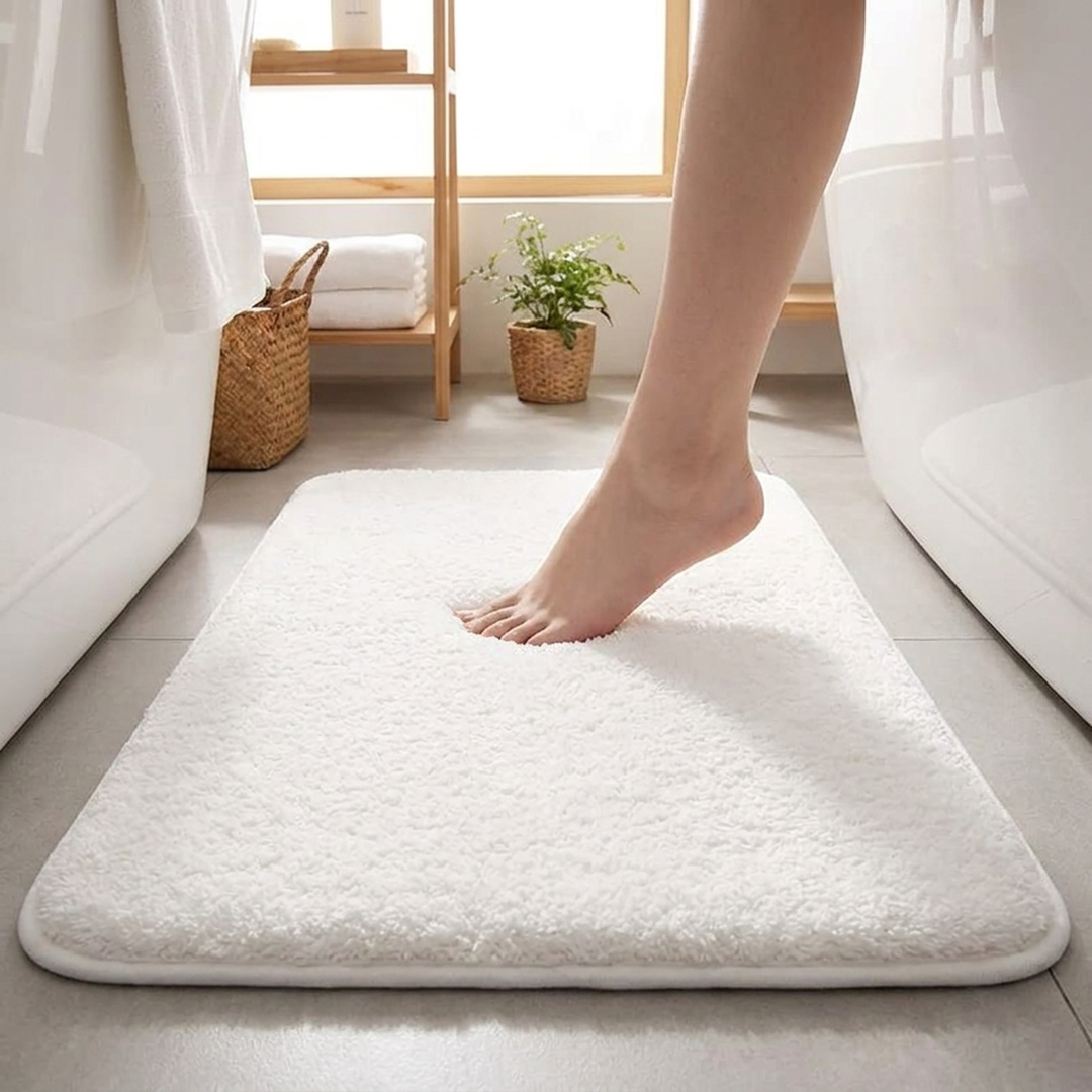 Quick-Dry Bath Mat for Cozy, Steady Footing
