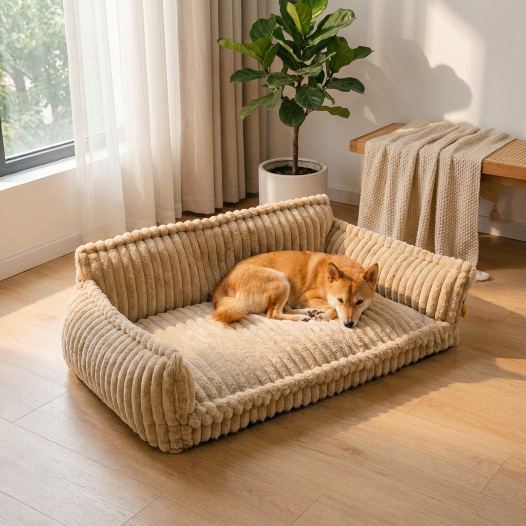 Plush Dog Sofa Bed for Restful Sleep