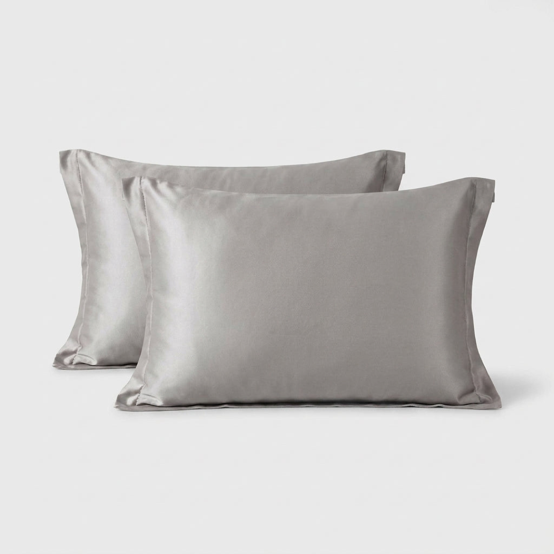 Silk-Satin Pillowcase Pair for Smoother Mornings