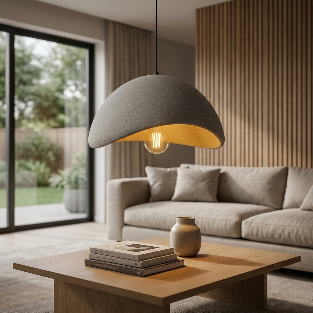 Sculptural Pendant Light with Adjustable Glow