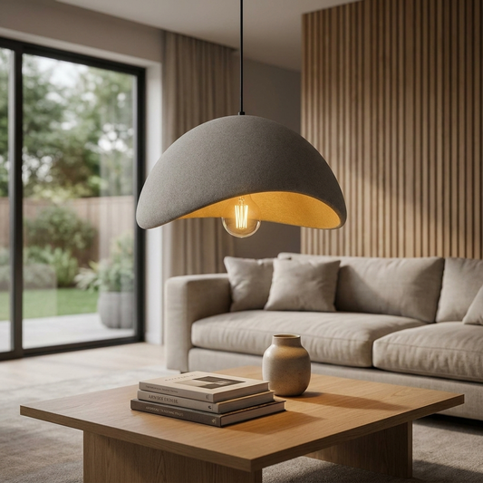 Lampada a Sospensione Scultorea con Luce Regolabile