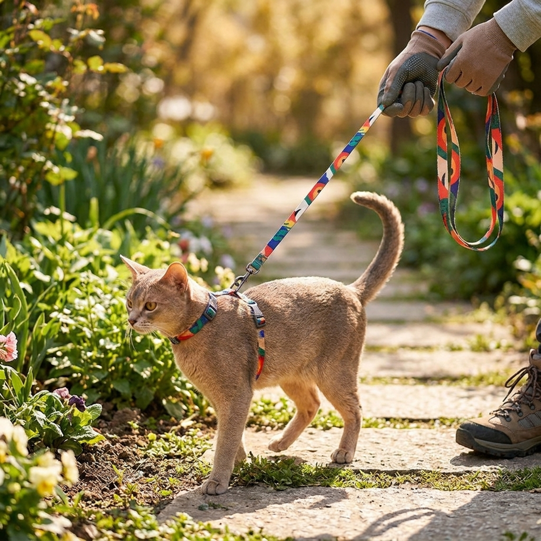 Secure-Fit Cat Harness Set for Safer Walks