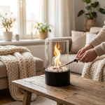 Portable Tabletop Fireplace for Smoke-Free Ambiance