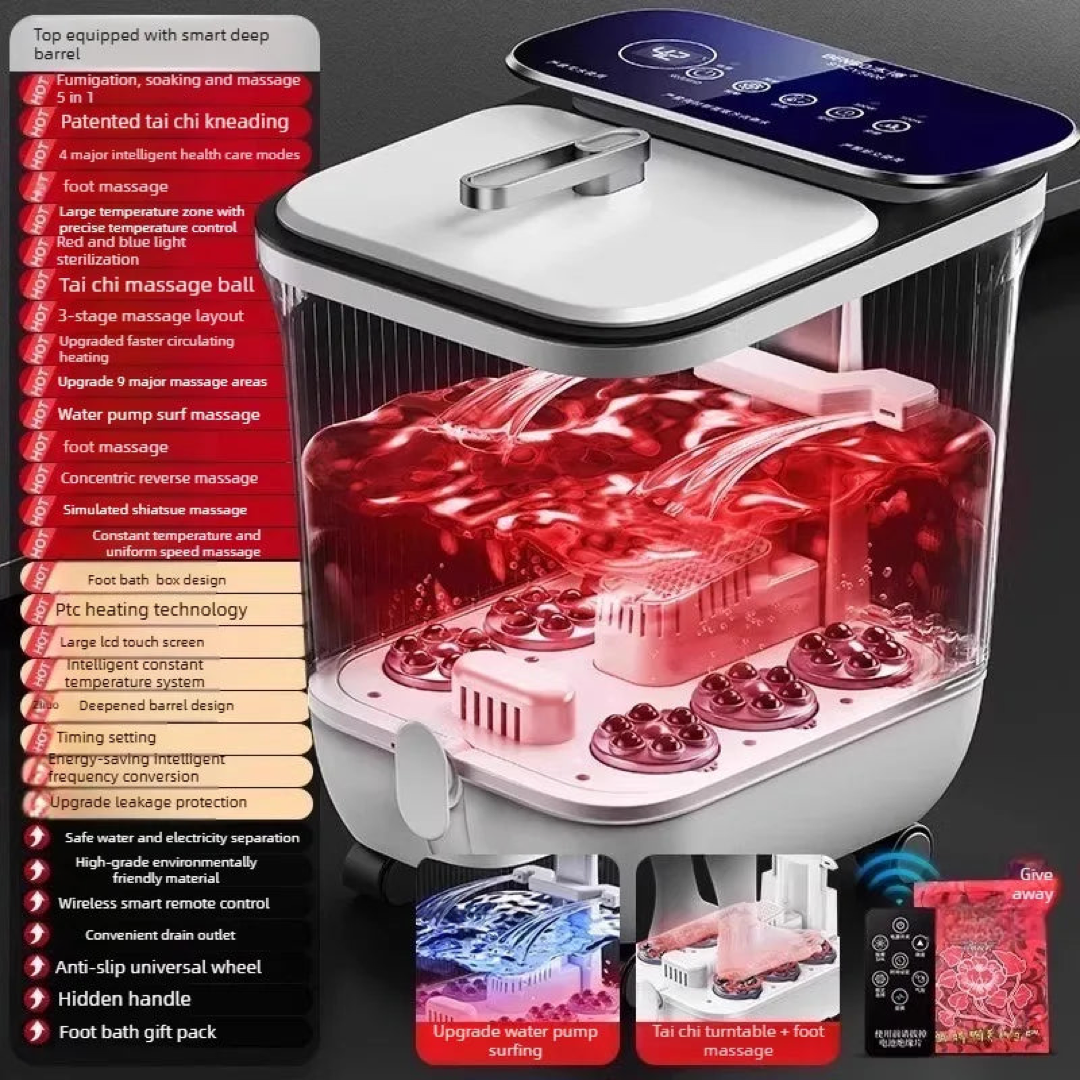 Collapsible Heated Foot Spa for Effortless Relief